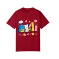 thumbnail image 1 of Sewkxo Girls Boys T Shirts Back to School Clothes Short Sleeve Crew Neck Letter Print Girls Boys Cute Graphic Top,Red 110, 1 of 4