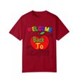 thumbnail image 1 of Sewkxo Kids Back to School T Shirt Short Sleeve Crewneck Letter Print Funny Tops Boys Girls Casual Basic Tees,Red 110, 1 of 4
