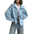 thumbnail image 1 of Sewkxo Knit Cardigan for Women Long Sleeve Front Button Y2k Sweaters Tops Crew Neck Loose Fall Cardigan,Beige L, 1 of 5