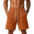 thumbnail image 1 of Sewkxo Men's Baggy Sweat Shorts 7" Cotton Summer Athletic Casual Shorts with Pockets,Brown S, 1 of 8
