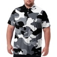 thumbnail image 1 of Sewkxo Men's Big and Tall Polo Shirts UPF 50+ Casual Work Quick Dry Short Sleeve Collared Golf Shirt（XL-8XL）,Dark Gray 2XL, 1 of 7