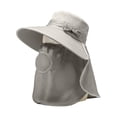 thumbnail image 1 of Sewkxo Sun Hats for Womens Detachable Face Cover Wide Brim Sun Protection Hats with Neck Flap UPF 50+ Outdoor Protection Hats Gray, 1 of 2