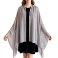 thumbnail image 1 of Sewkxo Women's Shawls and Wraps for Evening Dress Chiffon Shawl Soft Elegant Silky Wedding Bridal Scarf,Gray One Size, 1 of 4