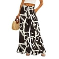 thumbnail image 1 of Sewkxo Womens Wide Leg Pants Drawstring Elastic High Waisted Ruffle Hem Palazzo Pants with Pockets,Dark Gray L, 1 of 6