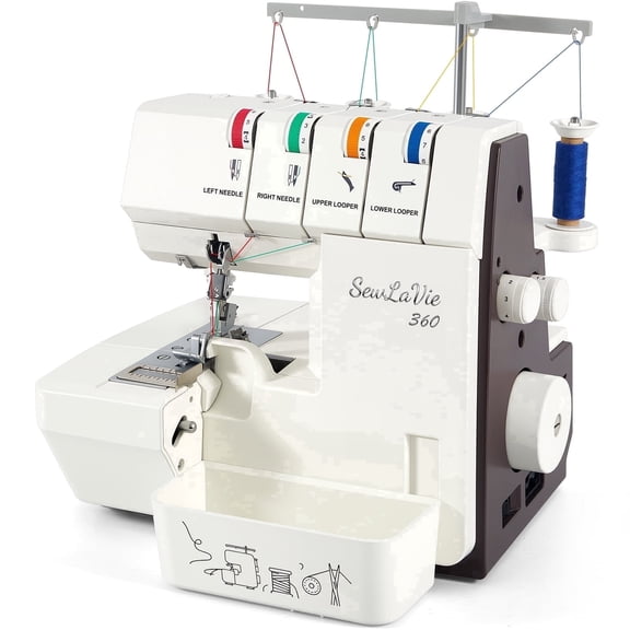 Sewlavie 2/3/4 Thread High-Speed Serger with Differential Feed, 1300 Spm