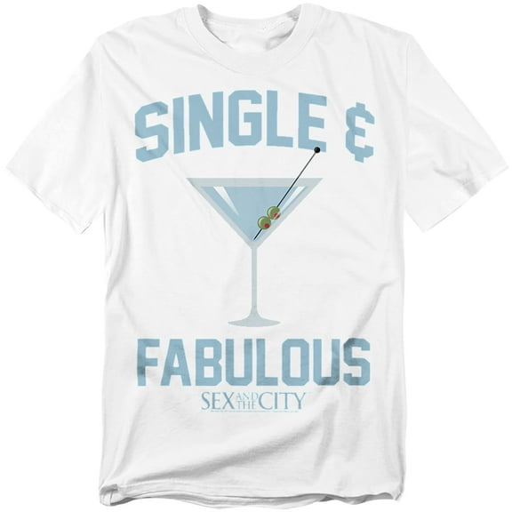 Sex And The City T-Shirt Single Martini Unisex Graphic Tee for Men & Women