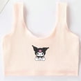 thumbnail image 1 of Sex Appeal Sanrio Schoolgirl Underwear Anime Kuromi Cartoon Pure Cotton Vest Panties Set Fit 8-14 Years Old Girls Daughter Gift, 1 of 17