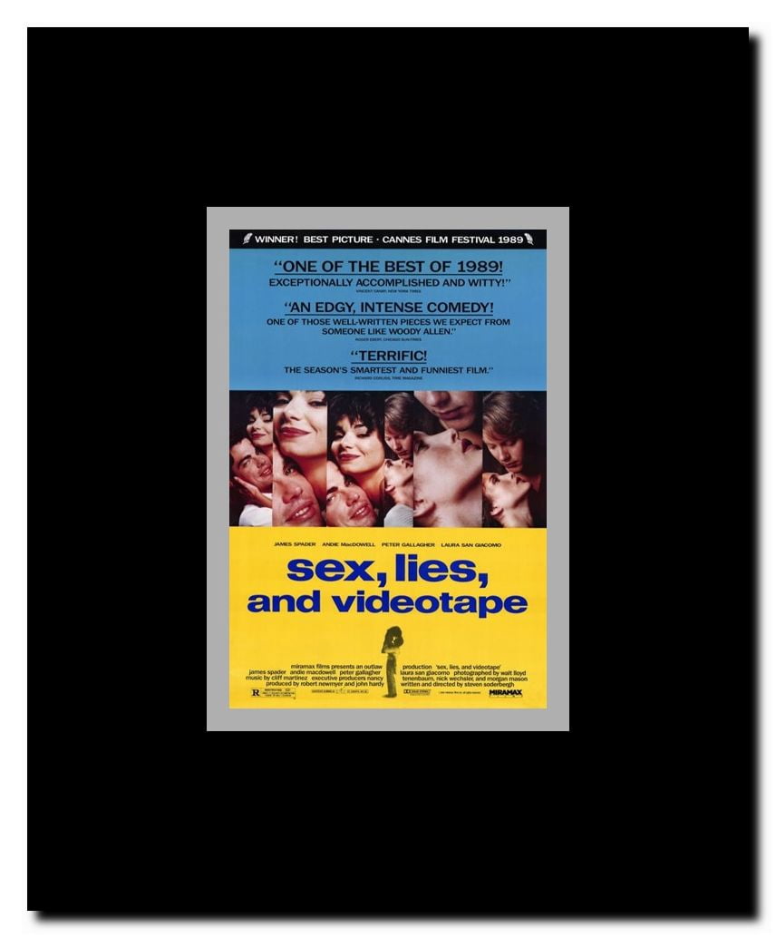 Sex Lies and Videotape Framed Movie Poster