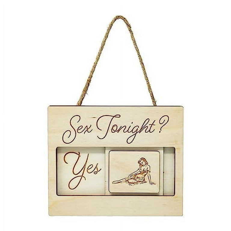 Sex Tonight Yes or No Sign, Bridal Shower Gifts, Naughty Gifts