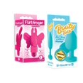 thumbnail image 1 of Sex Toy Gift Set Bundle of Flirt Finger Butterfly, Finger Vibrator, Pink and Icon Brands Booty Talk, Silicone Butt Plug, Blue, Wrong Way, 1 of 5