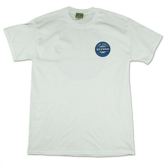 Sex Wax Mens Regular Short Sleeve Quickhumps Tee in White - X-Large