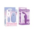 thumbnail image 1 of Sex toy Gift Set bundle of B12 Bullet, Baby Blue And Icon Brands Flirt finger Bunny, Finger Vibrator, Purple, 1 of 5