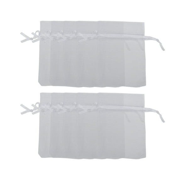 GETAJGHSD Wedding Drawstring Bags Drawstring Pouches Organza White 100PcsSet