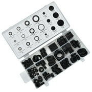 Sexagesimo 125-Piece Black Rubber Ring Set for Plumbing/Gas/Automotive Repair