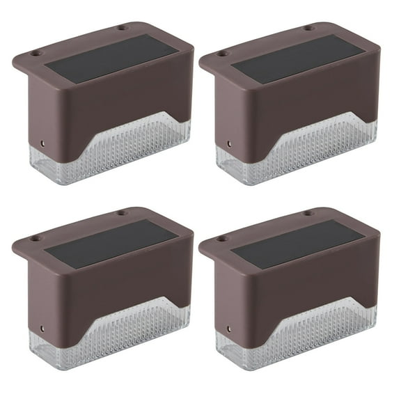 GETAJGHSD 4 Sets Outdoor Solar Lighting Solar Wall Lamp LED Waterproof