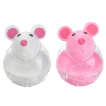 Sexagesimo Cat Treat Dispenser Toy-2 Pack Slow Feeder Rolling Ball for Kitten