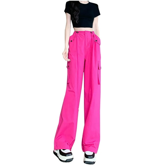 Sexlip High Waist Wide Leg Pants for Women Business Casual Outfits Dress Pants Red L
