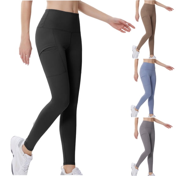 Sexlip High Waisted Leggings for Women, Buttery Soft Workout Yoga Leggings Black L