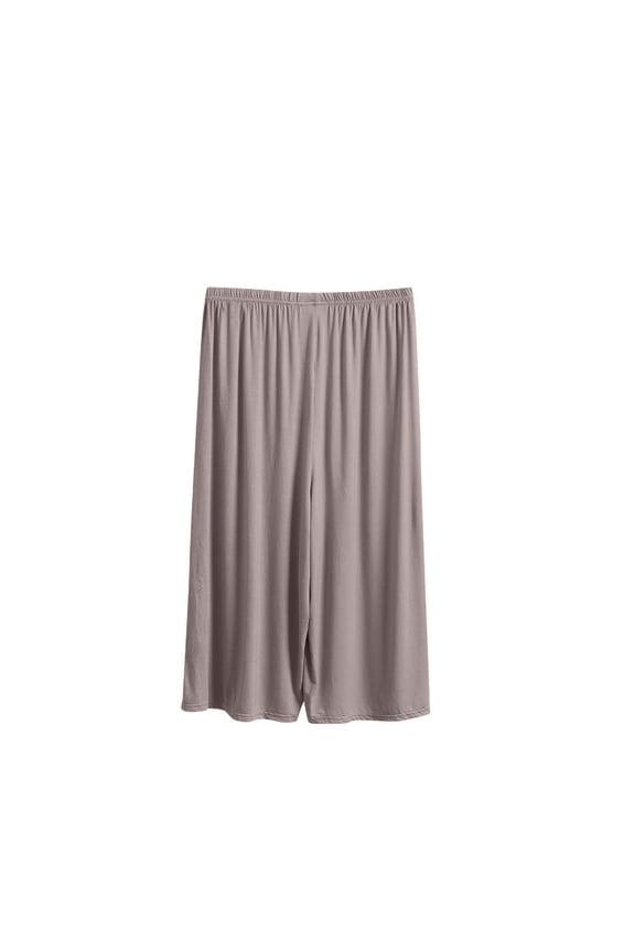 Loose Ice Silk Wide-Leg Pants for Women High-Waisted A-Line Casual Pants Satin Long Trousers Yellow XXL