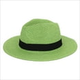 thumbnail image 1 of Sexlip Men Women Straw Hats Cuban Hats Party Hats Panama Hat Short Brim Caps Dress Hats for Men Women Green Free Size, 1 of 3
