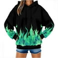 thumbnail image 1 of Sexlip Novelty Hoodies for Women 3D Printed Graphics Fleece Pullover Sweatshirts With Pockets Green S, 1 of 8