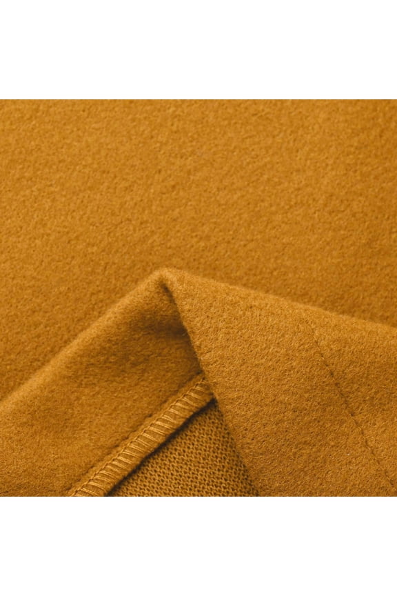 One Button Trench Coats for Women Dressy Lapel Peacoat Slim Fit Fall Winter Wool Coat Woolen Warm Outerwear Brown M