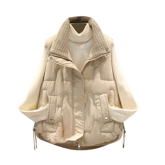Sexlip Puffer Vest Women Lightweight Winter Zip Up Stand Collar Casual Sleeveless Puffy Jackets Solid Padded Coats Outwear Yellow XL
