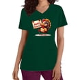thumbnail image 1 of Sexlip Women's Cartoon Print Short Sleeve T Shirt Cute Design Soft Fabric Daily Casual Wear Green M, 1 of 7