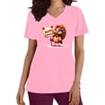 thumbnail image 1 of Sexlip Women's Cartoon Print Short Sleeve T Shirt Cute Design Soft Fabric Daily Casual Wear Pink XXL, 1 of 7