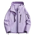 thumbnail image 1 of Sexlip Women's Casual Outdoor Jacket Lightweight Soft Shell Windbreaker Waterproof Coat With Hood Multicolor XXXL, 1 of 3