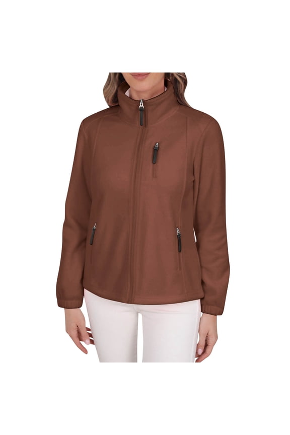 Women's Casual Scrub Warm-Up Jacket Raglan with Pockets with Ultra Soft and Durable Fabric Brown XXL