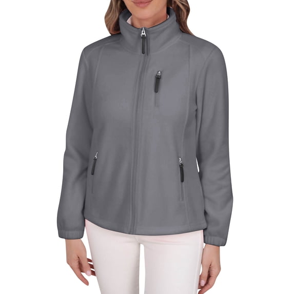 Sexlip Women's Casual Scrub Warm-Up Jacket Raglan with Pockets with Ultra Soft and Durable Fabric Gray XXL