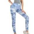 thumbnail image 1 of Sexlip Women's Fleece Lined Solid Color Full Length Winter Leggings Free Size Blue S, 1 of 9