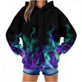 thumbnail image 1 of Sexlip Women's Hoodies 3D Graphic Plus Size Pullover Hooded Sweatshirt Casual Long Sleeve Lightweight Fashion Clothes Purple M, 1 of 9