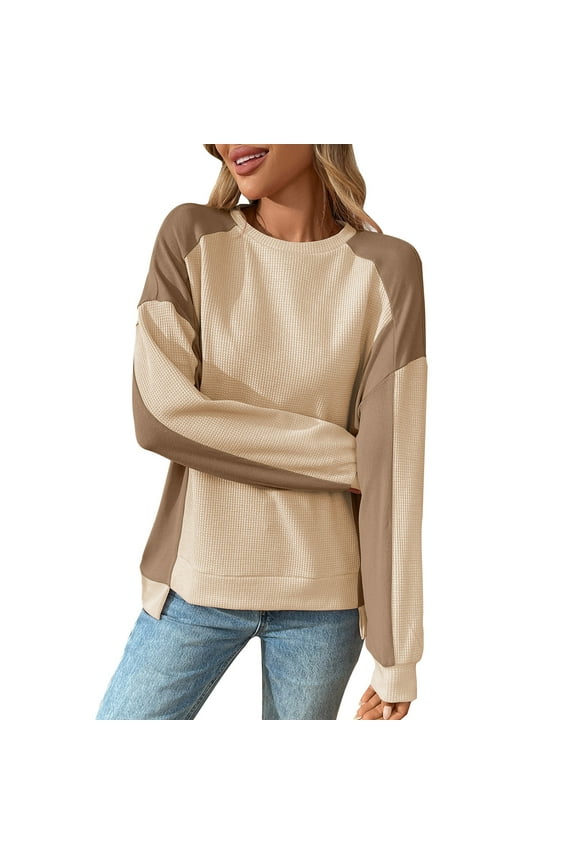 Women's Long Sleeve Hooded Sweatshirt Round Neck Stylish Casual Wear Comfortable Soft Fabric Daily Attire Autumn Winter Fashion Top Yellow XXL