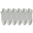 thumbnail image 1 of Sexlip Women's Low Cut Non-Slip Mesh Breathable Liner Footies Socks Thin Lightweight Invisible Socks for Summer 6 Pairs Gray Free Size, 1 of 9