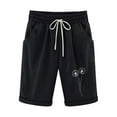 thumbnail image 1 of Sexlip Women's Versatile Casual Shorts Adjustable Waist Lightweight Material Relaxed Cut Travel Weekend Daily Use Black L, 1 of 3