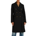 thumbnail image 1 of Sexlip Women's Winter Coat Elegant Notched Lapel Double Breasted Trench Coat Black XL, 1 of 6