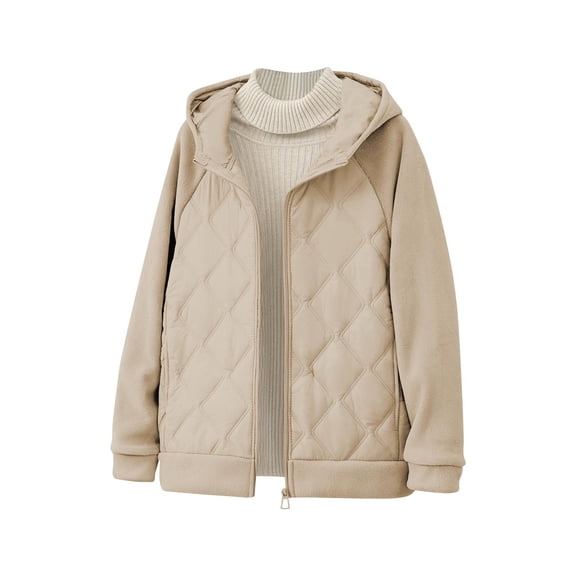 Sexlip Women's Winter Warm Jackets Heavyweight Fleece Lined Coats Jacket Long Sleeve Thermal Warm Outerwear Brown XL