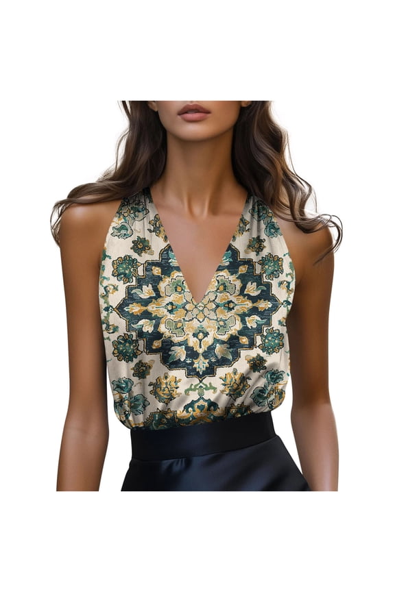 Womens Animal Print Halter Sleeveless Slim Sleeveless Top Bold Trendy Casual Outfit White S