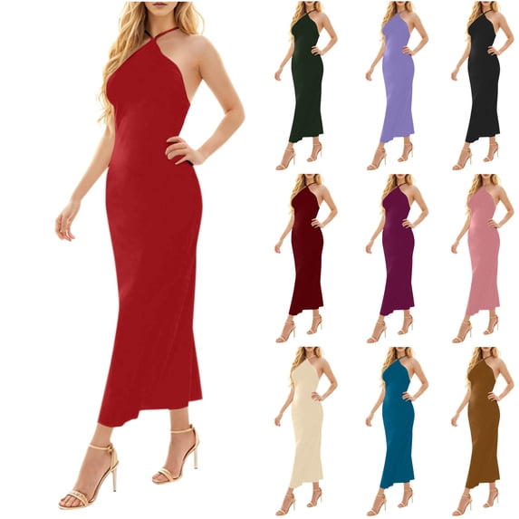 Sexlip Womens Asymmetrical Neck Slim Mermaid Maxi Dress Elegant Fascinating Wedding Guest Evening Dress Black M