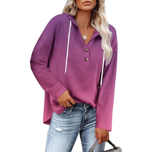 Sexlip Womens Fashion Tops Hoodies for Women Pullover Oversized Sweatshirts Long SLeeve Shirts Loose Fit Red M