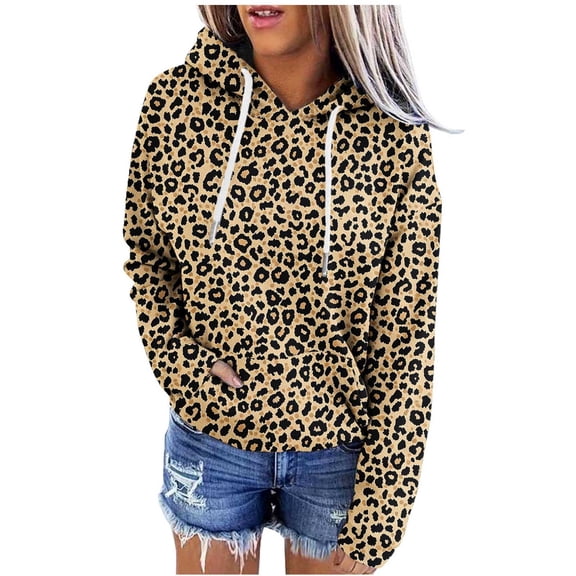 Sexlip Womens Graphic Hoodies Floral Print Long Sleeve Streetwear Hooded Sweatshirt Y2K Oversized Pullovers with Pocket Yellow M