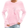 thumbnail image 1 of Sexlip Womens Graphic Sweatshirt Long Sleeve Round Neck Design Soft Fabric Relaxed Silhouette for Casual Wear Pink M, 1 of 4