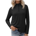 thumbnail image 1 of Sexlip Womens Half Zip Pullover Cropped Sweatshirts Sherpa Fleece Jacket Fuzzy Sweaters Plus Size Cute Winter Jackets Black M, 1 of 6