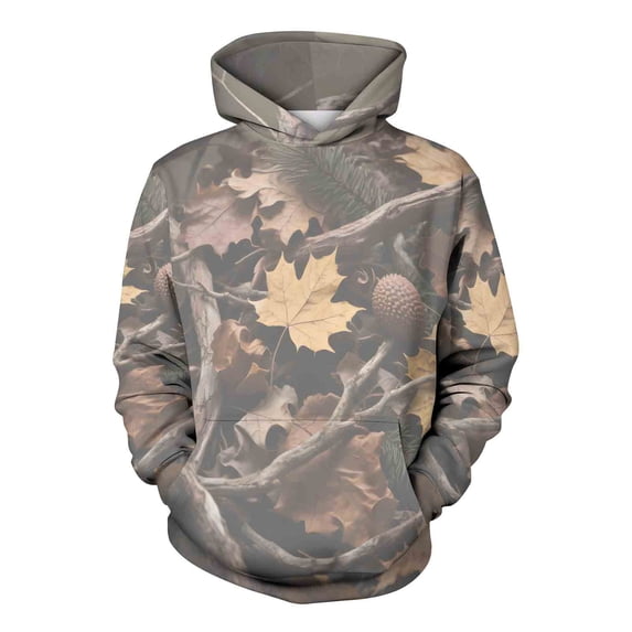 Sexlip Womens Men Hoodies Maple Leaf Print Oversized Hooded Sweatshirt Fleece Pullover Sweatshirts Long Sleeve With Pocket Green XXL