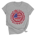 thumbnail image 1 of Sexlip Womens Swimsuit Set Circular Flag Print Cover Up Design Crew Neck Short Sleeve Flowy Silhouette Quick Dry Fabric for Beach Outings Gray XXL, 1 of 6