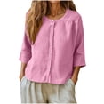 thumbnail image 1 of Sexlip Womens Swimsuit Set Collared Button Down Cover Up Design Relaxed Fit Silhouature Quick Dry Fabric for Beach Outings Pink S, 1 of 6