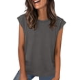 thumbnail image 1 of Sexlip Womens Swimsuit Set Split V Neck Cover Up Design Ruffled Short Sleeve Cropped Silhouette Soft Fabric for Beach Outings Gray S, 1 of 9