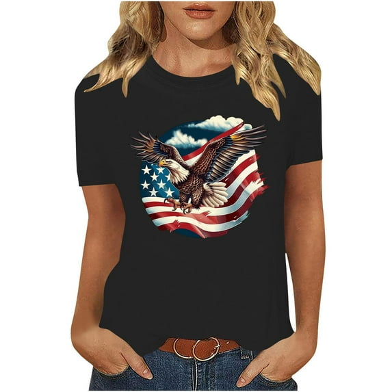 Sexlip Womens Swimsuit Set Waving Flag Print Cover Up Design Crew Neck Short Sleeve Flowy Silhouette Quick Dry Fabric for Beach Outings Black XXXL